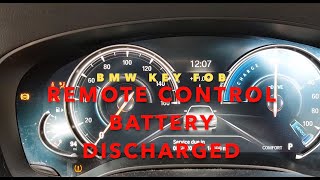 BMW Remote Control Battery Discharged [upl. by Haidabo]