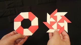 Como hacer una ESTRELLA NINJA transformable de papel [upl. by Niel982]