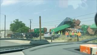 Train Wreck Monahans Texas April 18 2018 [upl. by Eyk]