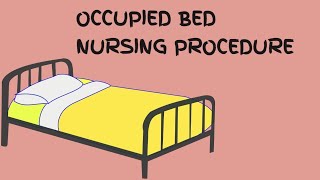 OCCUPIED BED MAKING [upl. by Thilde]