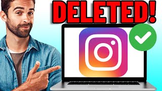 How To Delete Instagram Account On PC 2023 [upl. by Oregolac]