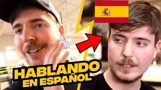 MRBEAST HABLANDO EN ESPAÑOL [upl. by Yesnikcm]