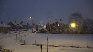 Sneeuw 13 januari 2017 snow in Belgium 4K UHD [upl. by Yks241]