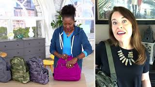 baggallini Convertible Backpack Nylon Tote  Houston on QVC [upl. by Hodosh]