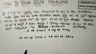 How To Solve EDTA Problems [upl. by Janet]