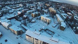 Drone view of Kokkola City Finland 4K [upl. by Anivas]