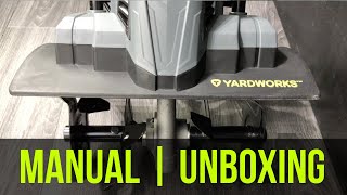 Yardworks 10A Electric Tiller Set Up Manual amp Unboxing  How it works  Assembly instructions [upl. by Petta110]