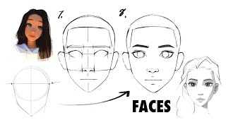 How to Draw Faces beginner friendly [upl. by Aubyn]