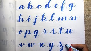 Lettering con Crayola Alfabeto en minúsculas [upl. by Bonner391]