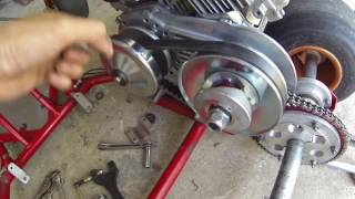 Installing a Torque Converter  Go Kart Build Part 3 [upl. by Ysle]