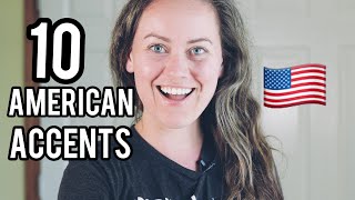 10 American Accents Imitation Examples [upl. by Ahsataj]