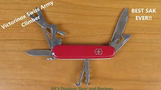 BEST EDC KNIFE EVER  Victorinox Swiss Army Climber  Honest Review [upl. by Ahsenak881]