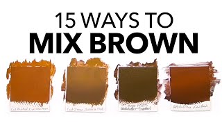 What Colors Make Brown The Ultimate Guide To Mixing Brown [upl. by Badger]