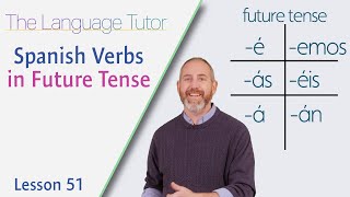 Spanish Verbs in Future Tense  The Language Tutor Lesson 51 [upl. by Alaj]