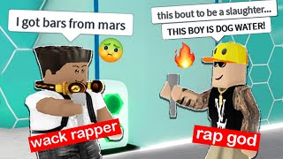 ROBLOX RAP BATTLES but im a RAP GOD [upl. by Anerok]