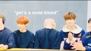 bang chan got 2 nose bleeds during vlive  members reaction [upl. by Harrod]