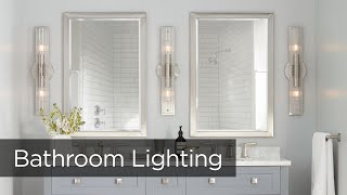 Bathroom Lighting Tips from Lamps Plus  How to Light a Vanity [upl. by Hau763]