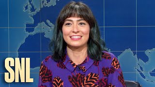 Weekend Update Melissa Villaseñor on How to Quarantine Alone  SNL [upl. by Pirozzo310]