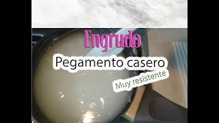 Pegamento casero BARATO Engrudo resistente [upl. by Anaiq]