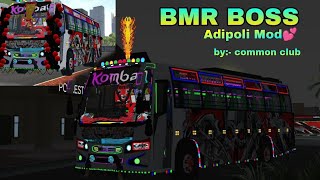 BMR BOSS Mod in bus simulator indonesia Full lights review  How to download amp add [upl. by Nawuq]