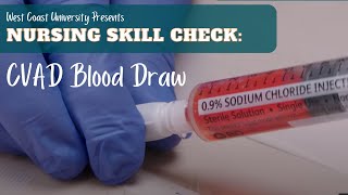 Nursing Skill Check CVAD Blood Draw [upl. by Benedetta469]