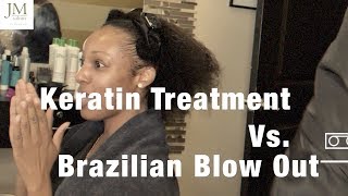 KERATIN TREATMENT VS BRAZILIAN BLOWOUT [upl. by Airdnahs]