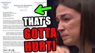 AOC is HYSTERICAL after DOJ criminal referral 😂 [upl. by Marras141]