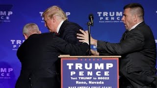 Donald Trump rushed off stage during rally in Nevada [upl. by Wolfy]