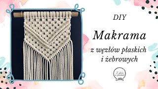 MAKRAMA DLA POCZĄTKUJĄCYCH  DIY krok po kroku [upl. by Nae]