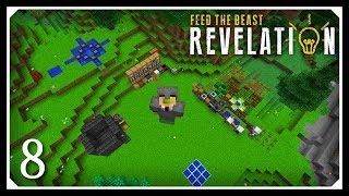 How To Play FTB Revelation  Flight Angel Ring amp Grid Power  E08 Modded Minecraft For Beginners [upl. by Oralee]