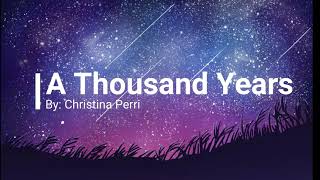 A Thousand Years  Christina Perri 1 Hour Music Lyrics 🎵 [upl. by Mulligan469]