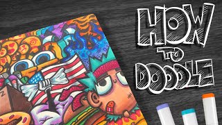 HOW TO DOODLE Cool tips😎 [upl. by Winzler614]