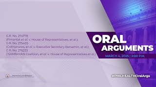 ORAL ARGUMENTS ON PIMENTEL ET AL V HOUSE OF REPRESENTATIVES ET AL [upl. by Suk]