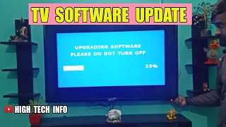 HOW TO UPDATE  UPGRADE TV SOFTWARE  TV FIRMWARE UPDATE [upl. by Ecille]