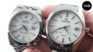 Rolex Datejust 41 vs Grand Seiko quotSnowflakequot Spring Drive Automatic 126300 vs SBGA211 [upl. by Anawahs]