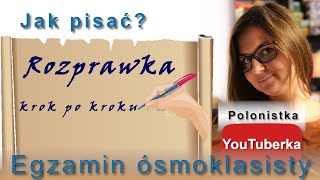 Jak pisać Rozprawka z tezą  krok po kroku [upl. by Llerdna682]