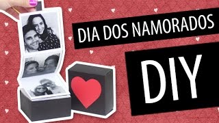 DIY Dia dos Namorados Caixinha com Fotos ♥ Priscila Paes [upl. by Ebsen]