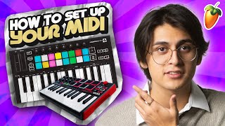 How To Set Up MIDI on FL Studio 20 2023 [upl. by Aikimat718]