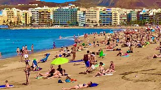 Gran Canaria Las Palmas Las Canteras Beach at 29 °C on 300120 [upl. by Airdnat610]