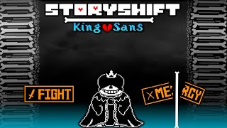 Storyshift King Sans Fight  UNDERTALE Fangame  All ending [upl. by Eixela]