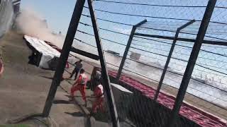 Max Verstappen crash Silverstone 2021 [upl. by Vlada460]