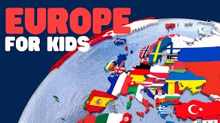 Europe for Kids  Learn interesting facts and History about the European Continent [upl. by Arbmat]