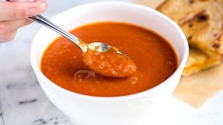 Easy Three Ingredient Tomato Soup Recipe [upl. by Laekcim]