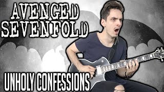 Avenged Sevenfold  Unholy Confessions  GUITAR COVER 2020  Screen Tabs [upl. by Kappel822]