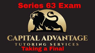 Series 63 Exam Taking a Final BE A SAVAGE [upl. by Harac]