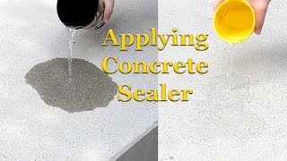 Applying Concrete Sealer  Part 3 – Sealing Concrete [upl. by Eidak969]