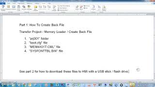 Proface HMI GP4301 TM Download program with USB  part 1 [upl. by Argent]