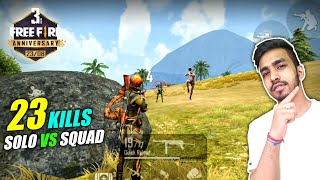 23 KILLS WITH NEW CHARACTERS  FREE FIRE 3rd ANNIVERSARY SPECIAL GAMEPLAY [upl. by Terle795]