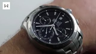 TAG Heuer Link Chronograph CJF2110BA0594 Luxury Watch Review [upl. by Myrilla]