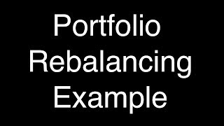 Portfolio Rebalancing Example [upl. by Skier246]